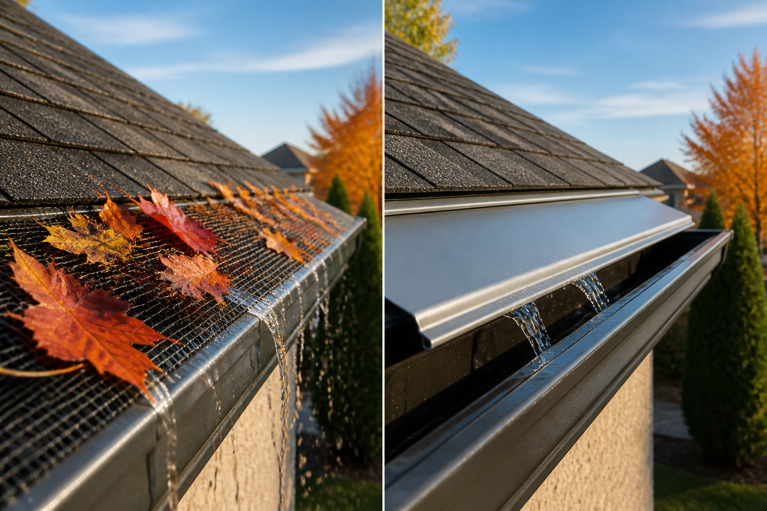 Leaf Guard vs. Gutter Guards: Which Is Best for Vernon Homes?