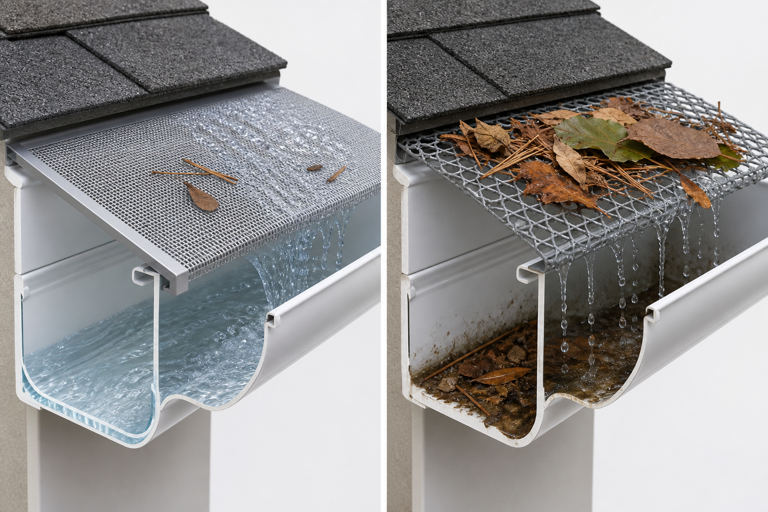 gutter guards vs leaf guards 
