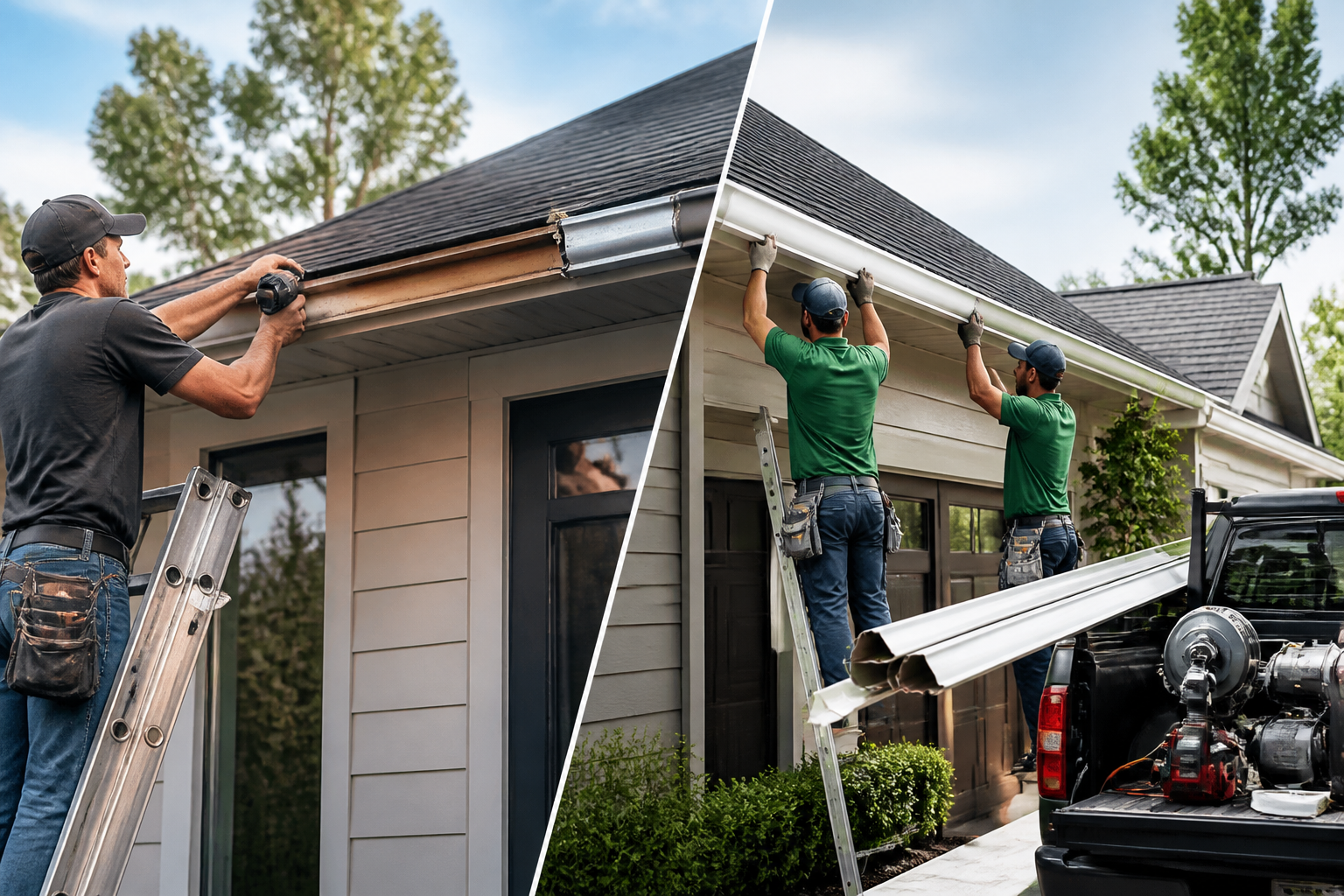 DIY vs professional gutter installation